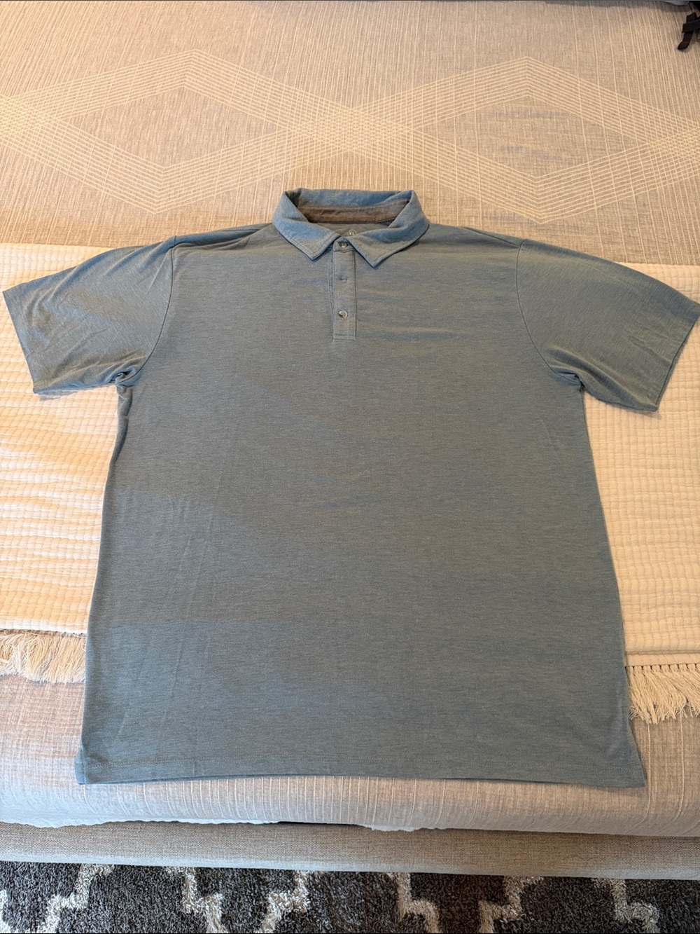 Free Fly Apparel Light Blue Men's Polo Shirt XL
